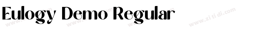 Eulogy Demo Regular字体转换
